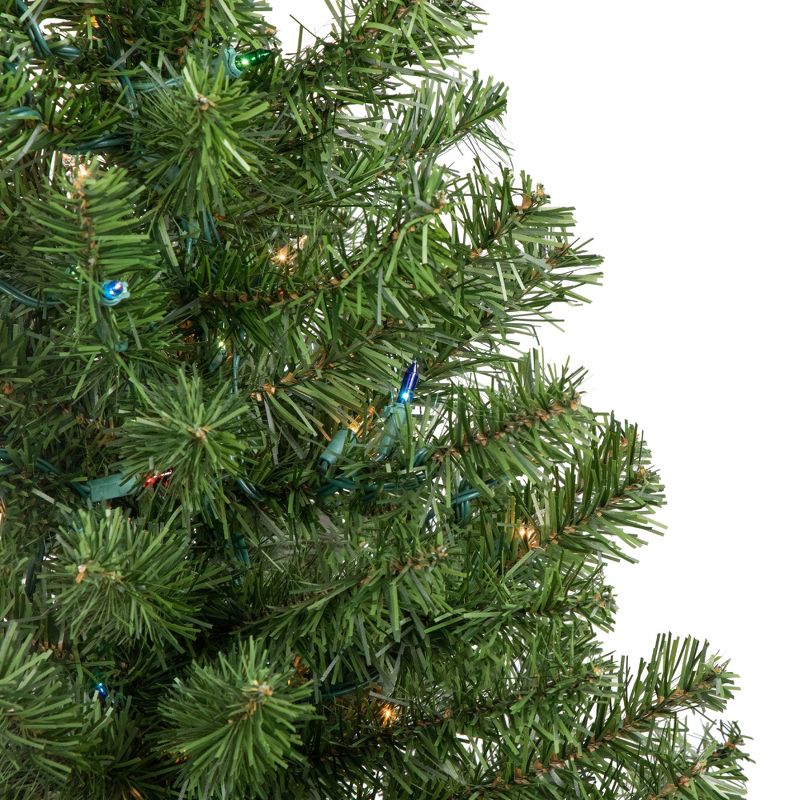 Northlight 3' Prelit Artificial Christmas Tree Canadian Pine - Multicolor Lights, 4 of 8