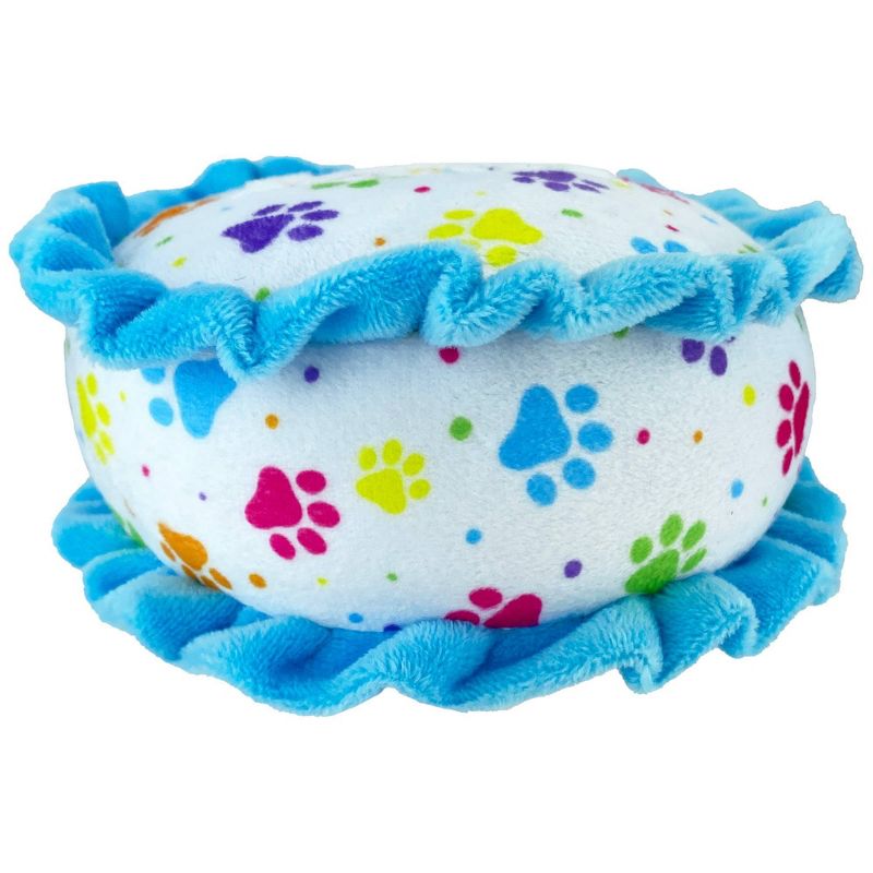 Multipet Let&#39;s Party Cake Dog Toy - Blue - 4.5&#34;, 3 of 4
