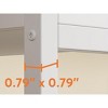 Lirago 60" Industrial Computer Desk with 2 Drawers and Storage Shelves Multi Functional Office Desk for Study Writing Gaming Workstation White - 4 of 4