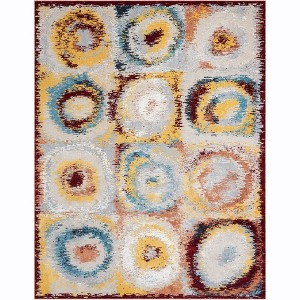 Unique Loom Kamala Washable Collection Area Rug - Tiles - 1 of 4