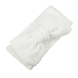 Unique Bargains Girl's Classic Soft Solid Bow Headbands 6.69"x3.54" 1 Pc - 1 of 4