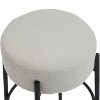 CIPACHO 30" Tall, Round High Bar Stools, Set of 2 - Contemporary upholstered dining stools- Includes sturdy hardware support legs - 4 of 4