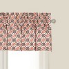 C&F Home Brown Retro Mid Century Modern Geometric Orange Bedroom Guestroom Premium Window Valance - 2 of 3