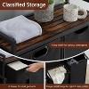 Laundry Hamper, Large Laundry Sorter Basket with 2-side Fences, Rolling Dirty Clothes Hamper Organizer with Wheels for Laundry Room - 4 of 4