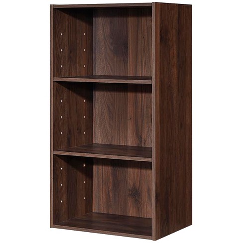 Walnut Wooden Corner Display Cabinet Storage Book Shelf With