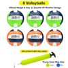Xcello Sports Volleyball Assorted Colors Navy/Orange and Navy/ Lime Green with Pump (Pack of 6) - 2 of 4