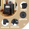 MUUEGM Farmhouse Nightstand with Charging Station, 18" Bedside Table with Drawer & Storage Cabinet, End Table for Bedroom, Living Room - 3 of 4