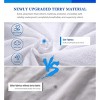 Aoibox Waterproof Twin Mattress Protector Soft Noiseless Breathable Terry Topper Cover Fitted Deep Pocket 39x75 - 2 of 4
