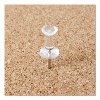U Brands Standard Push Pins Plastic Clear 7/16" 200/Pack 658U08-24 - 4 of 4