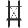 vidaXL 2-Tier Book Cabinet Black 15.7 in.x11.8 in.x27.6 in. Engineered Wood - 4 of 4