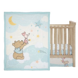 Bedtime Originals Starlight Pooh 3-Piece Crib Bedding Set - Blue, Animals - 1 of 4