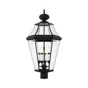 Livex Lighting Georgetown 4 - Light Post Light in  Black - 1 of 2