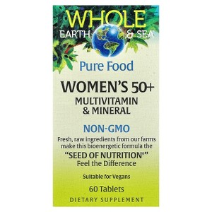 Natural Factors Whole Earth & Sea®, Women's 50+ Multivitamin & Mineral, 60 Tablets - 1 of 4