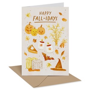 Halloween Card Happy Fall-Idays - 1 of 3