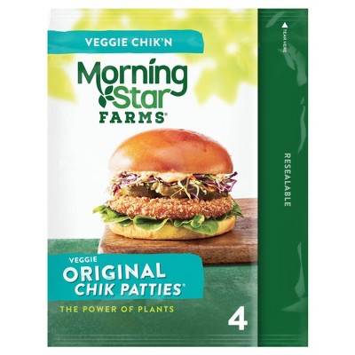 Morningstar Farms Original Frozen Chik Veggie Patties - 10oz : Target