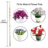 Unique Bargains Garden Cotton Rope Basket Macrame Plant Flower Planters Hanger Beige 47.2 Inch 1 Pc - 2 of 4