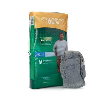Depend Real Fit Disposable Underwear Male Pull On With Tear Away Seams ...