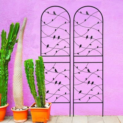 NicBex Metal Plant Stakes for Indoor Plants, Rust-Proof Gardening Trellis for Gardens