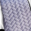 Slickblue Full/Queen TC Fabric Quilt Set, 3PC, Patchwork Style, Light or Dark Purple, Reversible, with Shams - 4 of 4