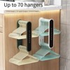 Aghana Digitals Retractable Wall-Mounted Hanger Organizer: Space-Saving PP Storage Rack for Closet, - 3 of 4