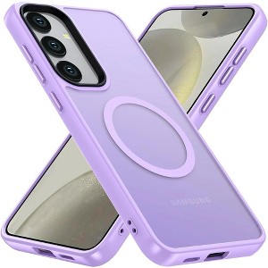 Entronix [Magnetic] Case Compatible with Galaxy S25 - Translucent Frosted Matte - 1 of 4