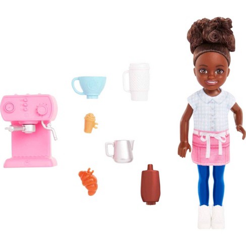 bedriegen Creatie Patois Barbie Chelsea Doll And Accessories Barista Set Can Be Small Doll : Target