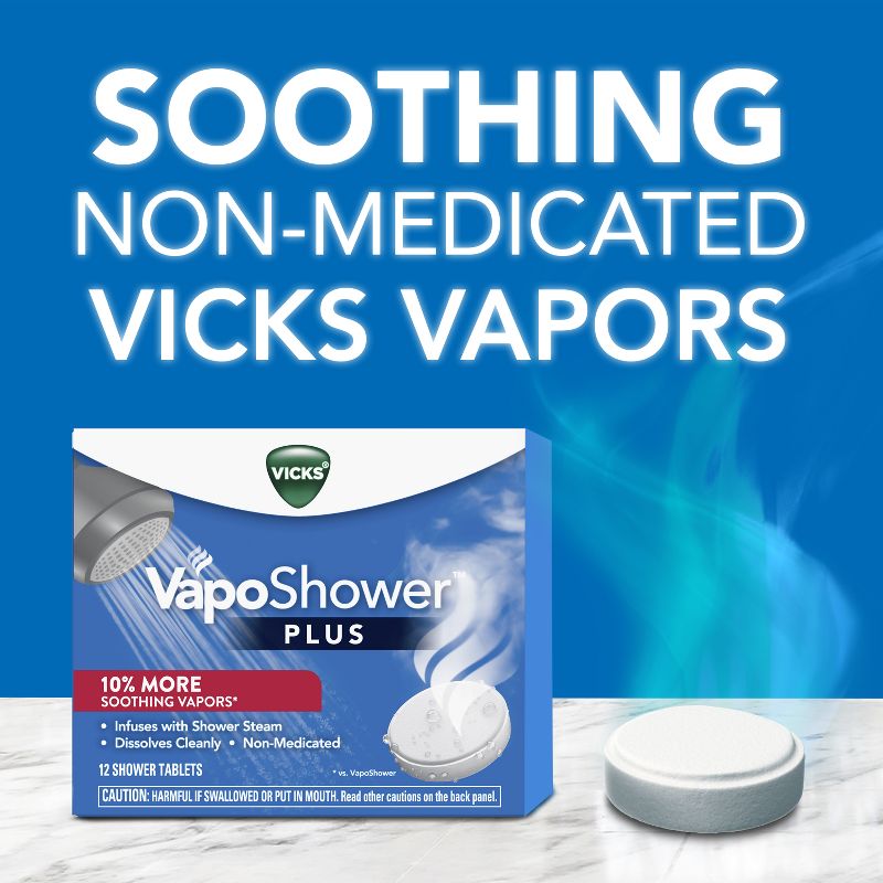 Vicks VapoShower Soothing Vapors Tablets - 5ct, 4 of 17