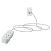 Cordinate 10' Outlet Extension Cord Gray/White