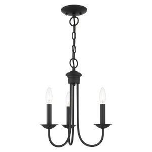 Livex Lighting Estate 3 - Light Chandelier in  Black - 1 of 1