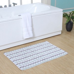 Home Weavers Orion Collection 100% Cotton Bathroom Rug, Non Slip Bath Mat Water Absorbent Soft Shaggy Mat Machine Washable - 1 of 4