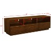 Sapphtopaz Farmhouse TV Stand for TVs Up to 75" Console Table with 3 Wood Drawers Storage Cabinet with 3 Shelves, TV Stands for Living Room - 3 of 4