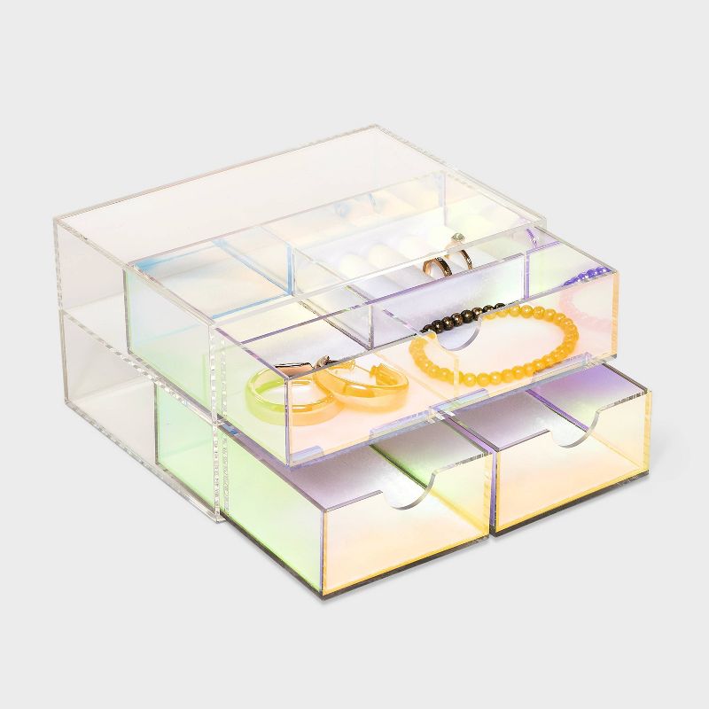 Medium Acrylic Drawers Jewelry Box- A New Day&#8482; Iridescent, 2 of 3