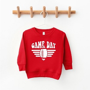 The Juniper Shop Football Game Day Stripes Toddler Graphic Sweatshirt - 1 of 2