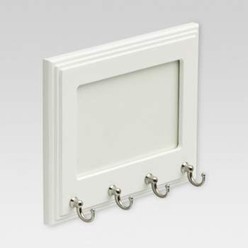 Picture Frame Key Rack White & Satin Nickel - Threshold™
