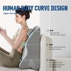 Hachikiko Adult Reading Pillow with Adjustable Headrest - Memory Foam Back Support for Bed, Gray ,60.7X24X36.5cm - 3 of 4