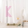 Deny Designs April Lane Art Block Monogram Shower Curtain - 2 of 3