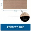 Kitchen Rugs and Mats Washable Non - Skid Beige 20x70 Inch Runner for Kitchen Floor Front of Sink Hallway Laundry Room - 2 of 4