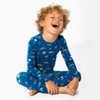 Bellabu Bear Kids Monaco Blue Bamboo Kids Pajamas - 2 of 4