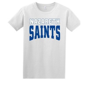Adult Nazareth Prep Saints Name Essential Soft T-Shirt XS White