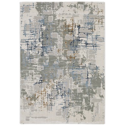 Oriental Weavers Easton 8111X Grey/ Blue Indoor Area Rug - 5'3" x 7'6"