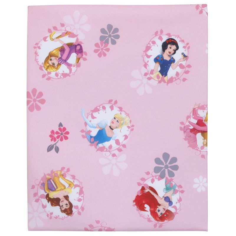 Disney Pretty Pretty Princess Pink, Blue, and Yellow 4 Piece Toddler Bed Set, 4 of 7