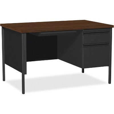  Lorell Right Single Ped. Desk RH 48"x30"x29-1/2" Black Walnut 66902 