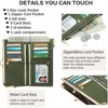 FATMOON Vintage Women’s Bifold Wallet Clutch with Kiss-Lock & Zip Coin Pocket - Slim PU Leather Purse for Daily Use - 4 of 4