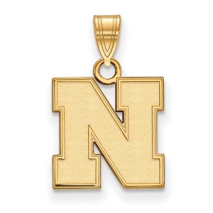 Black Bow Jewelry 14k Yellow Gold Nebraska Cornhuskers NCAA Small Pendant - 1 of 3