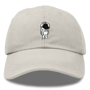 Dalix Astronaut Embroidered Alien Dad Hat Cotton Baseball Cap Adjustable Mens - 1 of 4