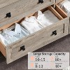 Dresser for Bedroom, Farmhouse Wood Rustic Wide Chest of Drawers, Storage Dressers Organizer for Bedroom, Living Room, Hallway - 3 of 4