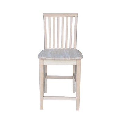 Adjustable Natural Parawood Mission 24" Counter Stool