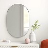 VYNXARIA Silver 20" x 28" Metal Frame  Oval ,Decorative Wall Mirror ,Wall Mount, Modern Decor ,Wall Mount, Modern Decor - 2 of 4