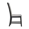 2pc Jasper Dining Slat Back Side Chair Set Black - Picket House Furnishings: Upholstered, Modern Style - image 3 of 4