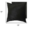 HomeRoots Set of Two 18" Black Cowhide Throw Pillows - 3 of 4
